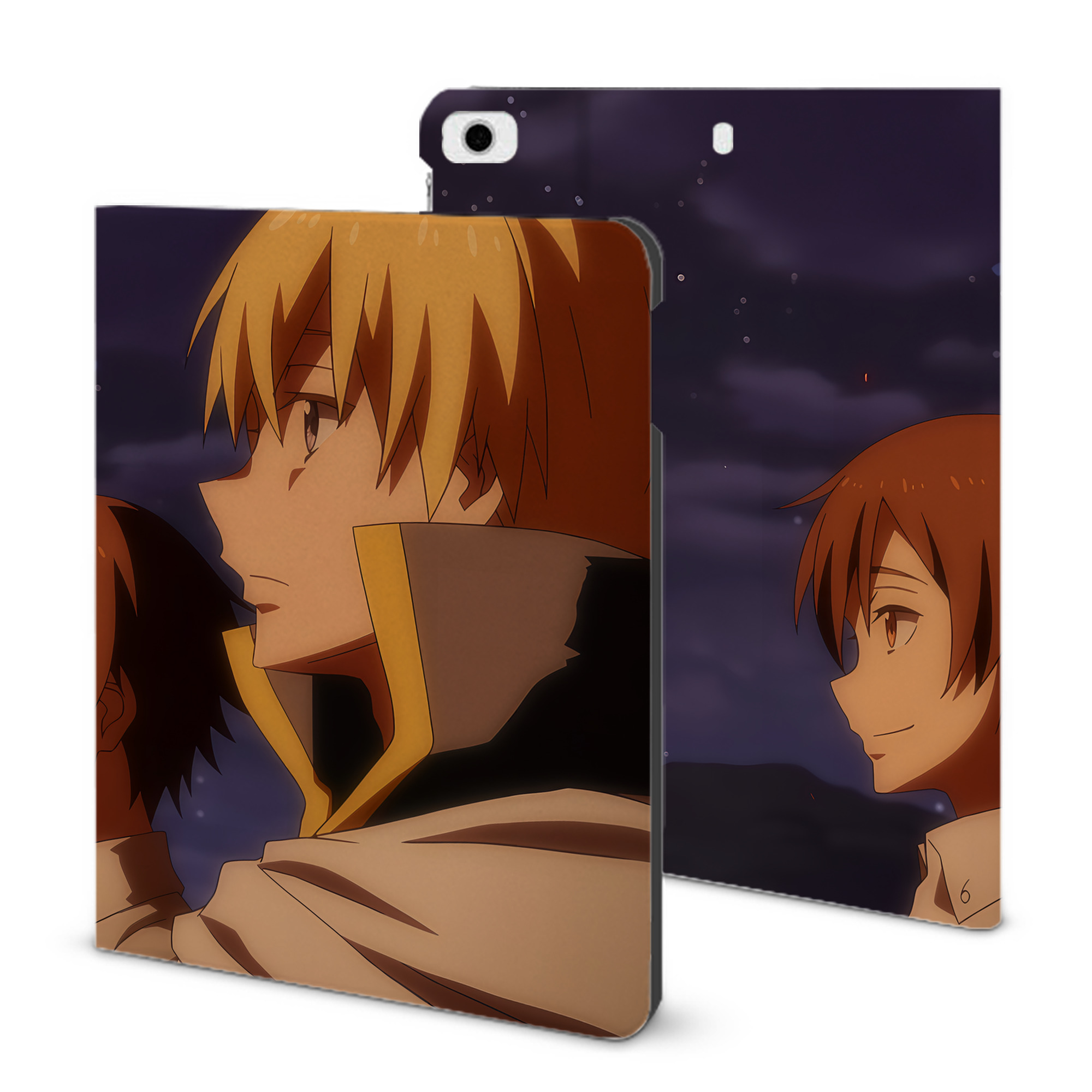 （画像用） 転スラ Regarding Reincarnated to Slime IPad ケース ブック型 PUレザー TPU 耐衝撃 軽量 薄型 ペン収納なし 全面保護 IPad 各モデル対応